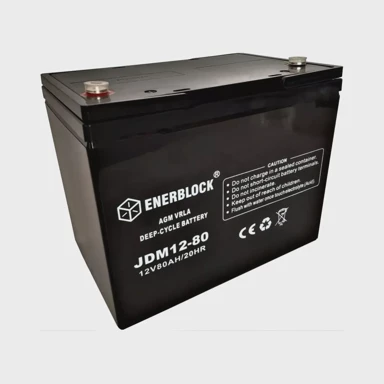 ENERBLOCK AGM baterija 12V 80Ah, VRLA, bez održavanja, Deep-cycle