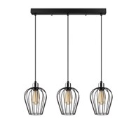 Visilica Lisa, 3xE27, crna