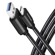 AXAGON Kabel BUCM3-AM20AB, USB-C na USB-A 3.2 Gen 1, 2 m, crni