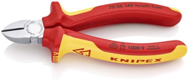 KNIPEX Bočna kliješta za sječu, 140 mm, 1000V