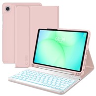 TECH-PROTECT Zaštitna maska s tipkovnicom SC Pen Keyboard za Samsung Galaxy Tab A9 Plus / A11 Plus 11'', ružičasta