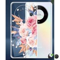 HQ Silikonska maskica za Honor Magic6 Lite Prozirna Flowers #5