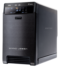 FANTEC Oprema za tvrdi disk QB-X2U31R crna 2 x 3,5 SATA Raid HDD USB 3.1