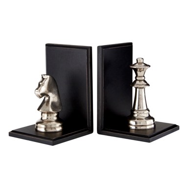 PREMIER HOUSEWARES Držači za knjige u setu 2 kom Chess