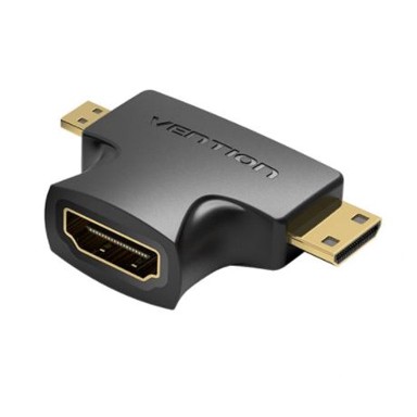 VENTION HDMI adapter, Mini HDMI i Micro HDMI na HDMI Female, crni
