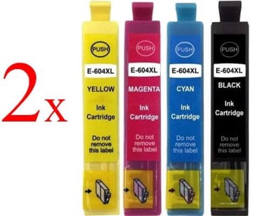 TONER123 Zamjenske tinte komplet Epson 604XL / C13T10H64010 / Expression Home XP-2200, XP-2205, XP-3200, XP-3205, XP-4200, XP-4205 / WorkForce WF-2910, 2x crna XL, 2x cijan XL, 2x magenta XL, 2x žuta XL