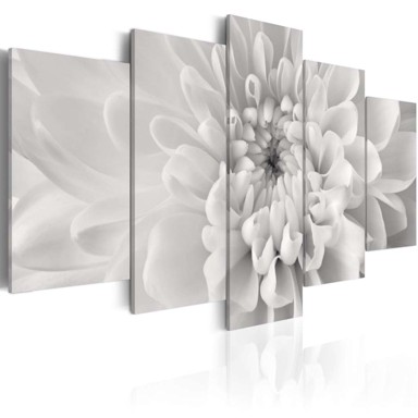 Slika Dahlia flower in grey shades 100x50