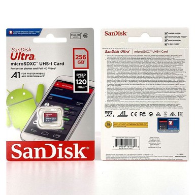 SANDISK Memorijska kartica MicroSDHC ULTRA, 120 MB/s, 256 GB