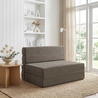 Sofa na razvlačenje, 70 x 72 x 60 cm, tkanina, svjetlosiva