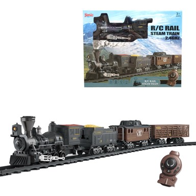 Željeznički set, 95 cm, na daljinski, parna lokomotiva