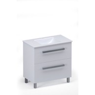 AQUAART Kupaonski ormarić, donji, bijeli sjaj Sara 80