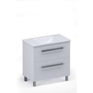 AQUAART Kupaonski ormarić, donji, bijeli sjaj Sara 80