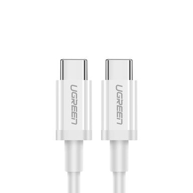 UGREEN Kabel USB-C na USB-C, 3A, 1 m, bijeli