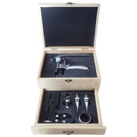 Set za vino, 7 dijelova u bambus kutiji