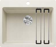 BLANCO Sudoper ETAGON 6-F InFino  SILGRANIT inox nosači, bez dalj.upr. - nježno bijeli