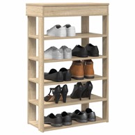 Stalak za cipele boja hrasta 60x30x98 cm konstruirano drvo
