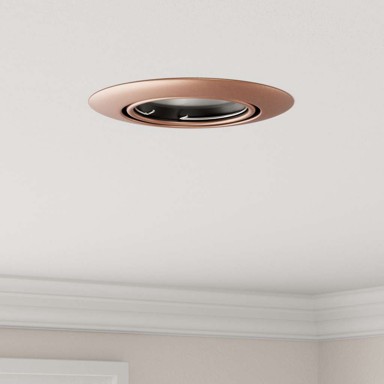 Ugradbena stropna rasvjeta GU10 6kom, kvadratna, bakrena