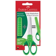 FABER-CASTELL Škare školske 13 cm oble Grip 1815 sortirano blister
