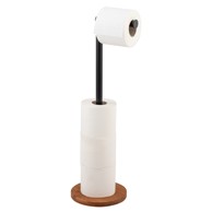 WENKO Crni/smeđi željezni držač za WC papir Serro