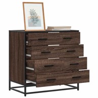 Ormar s ladicama smeđi hrast 70x41x70 cm izrađeno drvo