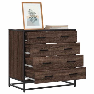 Ormar s ladicama smeđi hrast 70x41x70 cm izrađeno drvo
