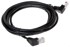 DELTA Mrežni patch kabel RJ45 Cat.5e U/UTP, kutni utikači, 3 m, crni