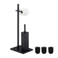NORTHIX Samostojeći WC set, mat metal, 3 zamjenjive glave četke