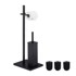 NORTHIX Samostojeći WC set, mat metal, 3 zamjenjive glave četke