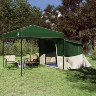 Set kamp šatora s krovom 2 kom, zeleni
