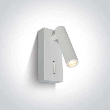 Zidna svjetiljka, LED, 3 W, 3000 K, 150 lm, IP20, bijela