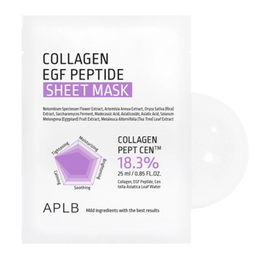 APLB Tkaninska maska za lice Collagen EGF Peptide Sheet Mask 25 ml