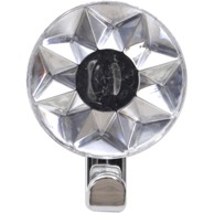 TENDANCE Kukica s 3D ljepljivom trakom, PS/AB, oblik zvijezde, srebrna