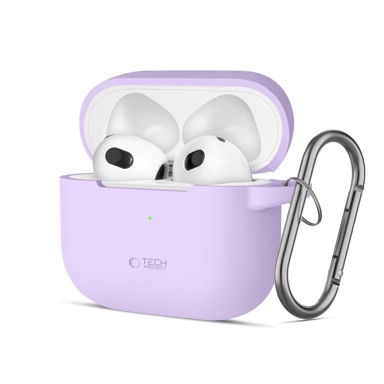 TECH-PROTECT Futrola Silicone Hook za Apple AirPods 3, lavender
