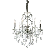 IDEAL LUX Visilica Gioconda SP6, E14 ID044927, srebrna