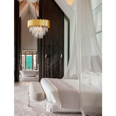 NOVA LUCE Visilica Magnolia NL9824075, E14, IP20, zlatna