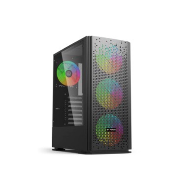 CRATOS Stolno računalo Optima Gamer / AMD Ryzen 5 5600X, 16 GB RAM, 1 TB NVMe SSD, AMD Radeon RX 9060 8 GB, FreeDOS, crna