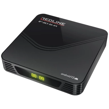 REDLINE Prijemnik IPTV Android IP-80 Max, 8K UHD, 4GB RAM, 32GB memorija, Wi-Fi, crna