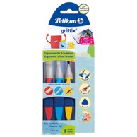 PELIKAN Set kistova 700726, sintetička vlakna, ergonomski Griffix, PK3, blister pakiranje