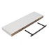 JEWE Zidna polica debela 80x23x5 cm, bijela nevidljivi nosači