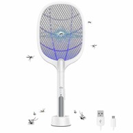 LUNIKS Električni reket protiv muha i komaraca, bijeli