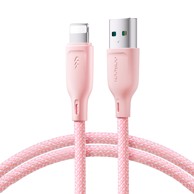 JOYROOM Multi-Color Series USB-A – Lightning kabel S-A34, 3 A, 1 m, ružičasti