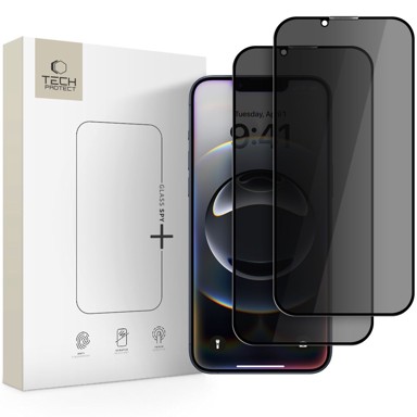 TECH-PROTECT Zaštitno staklo od ruba do ruba Privacy iPhone 13/13 Pro/14/16e, 2 kom