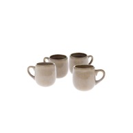 DAKLS Bež keramičke šalice u setu 4 kom za espresso 100 ml 