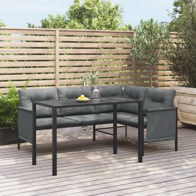 Vrtni blagovaonski stol antracit 110 x 54 x 70 cm čelični