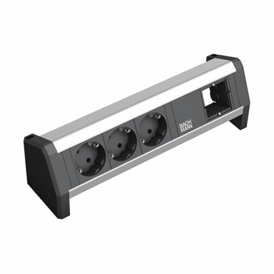 BACHMANN Stolni razdjelnik, Desk 1, 902.000, 3 utičnice, 1 prazno mjesto
