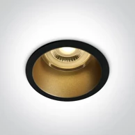 ONE LIGHT Ugradbena svjetiljka gu10/50w/220v ip20 crna/ mat zlato dm10105d8/b/bs