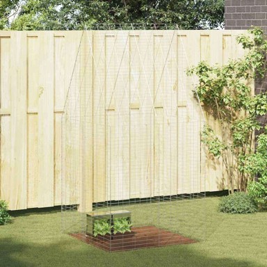 Kavez za zečeve 400 × 100 × 210 cm, cinkani čelik, srebrni