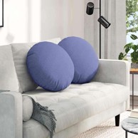 Jastučići za sjedenje 2 kom Ø50x19 cm tkanina, traper plavi