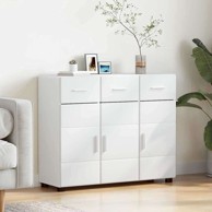 Kreveta s policom 88,5 x 30,5 x 73 cm od konstruiranog drva, bijela