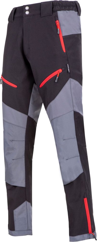 LAHTI PRO Vodootporne softshell hlače, crno-sive, veličina 2XL